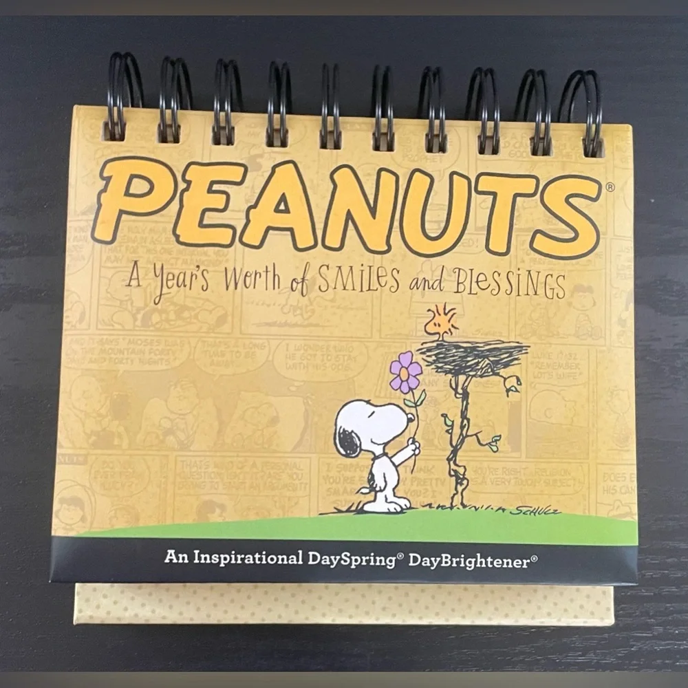 Rare DaySpring Peanuts Desk Calendar A Year’s Worth Of Smiles And Blessings